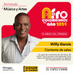 WILLY GARCÍA NOMINADO A LOS PREMIOS AFROCOLOMBIANOS DEL AÑO 2024