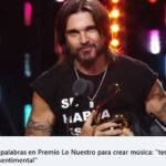 JUANES ES HONRADO CON SU PRIMER PREMIO LO NUESTRO A LA TRAYECTORIA EN UN EMOTIVO MOMENTO QUE RECIBIÓ UNA OVACIÓN ANOCHE EN MIAMI «