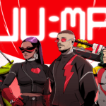 J BALVIN Presenta el himno de Coca-Cola para la Copa Mundial de la FIFA 2026™, «JUMP». jutno a Travis Barker, Amber Mark y Steve Vai