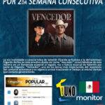 VALENTÍN ELIZALDE POR SEGUNDA SEMANA CONSECUTIVA EN EL #1 DE LA RADIO EN MÉXICO JUNTO A EDGARDO NÚÑEZ