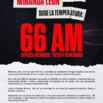MIRANDA LEÓN SUBE LA TEMPERATURA: 66 AM EXPLOTA EN CHARTS, TIKTOK Y STREAMING.