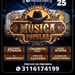 El 25 de julio se celebrará el Día Nacional de la Música Popular en el Movistar Arena.