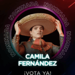 CAMILA FERNÁNDEZ RECIBE DOS NOMINACIONES EN LOS PREMIOS JUVENTUD 2026