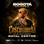 COSCULLUELA VUELVE A BOGOTÁ: EL ÍCONO DEL GÉNERO URBANO ANUNCIA CONCIERTO EXCLUSIVO EN EL ROYAL CENTER